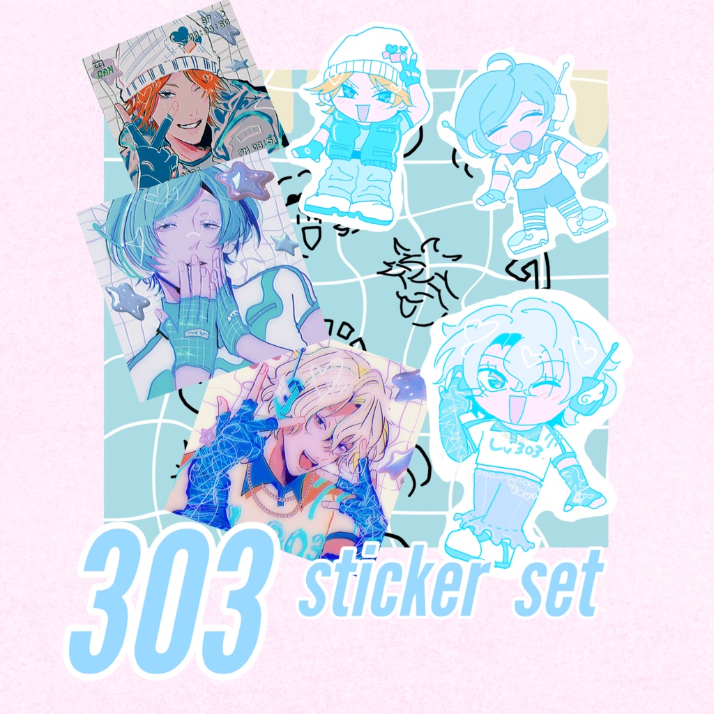303ひかりべや　sticker set