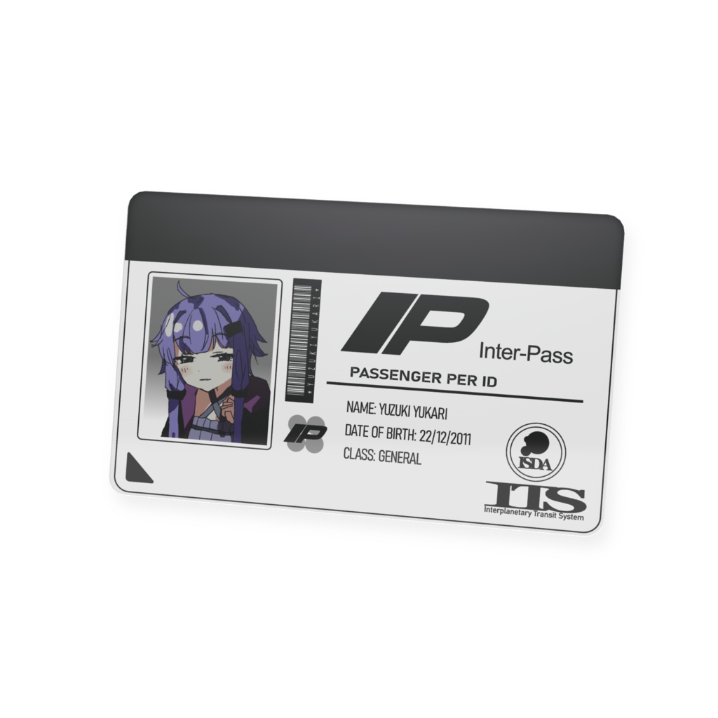 結月ゆかり 乗員証(惑星間交通ver)