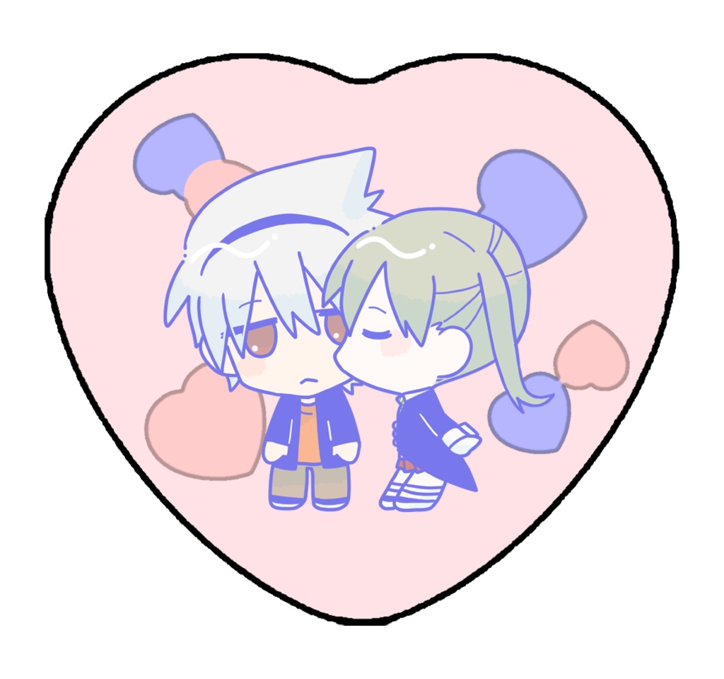 ソウマカハート缶バッジ