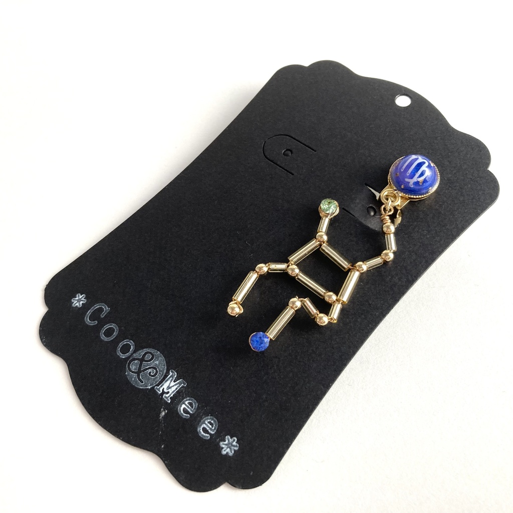 星降る夜の乙女座イヤリング