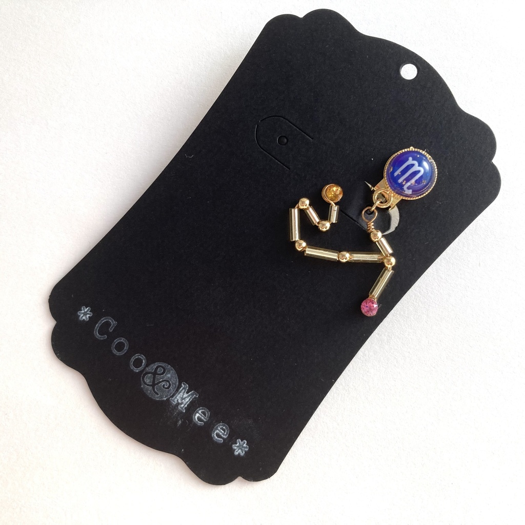 星降る夜の蠍座イヤリング