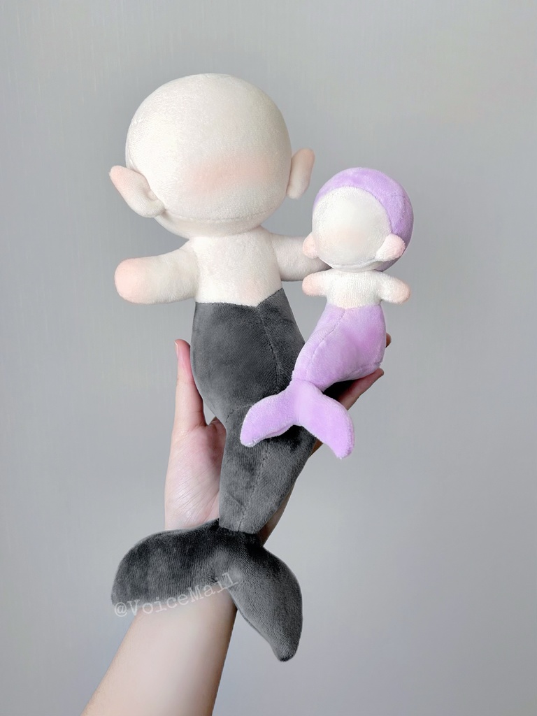 19cm 座り人魚ぬいぐるみ型紙