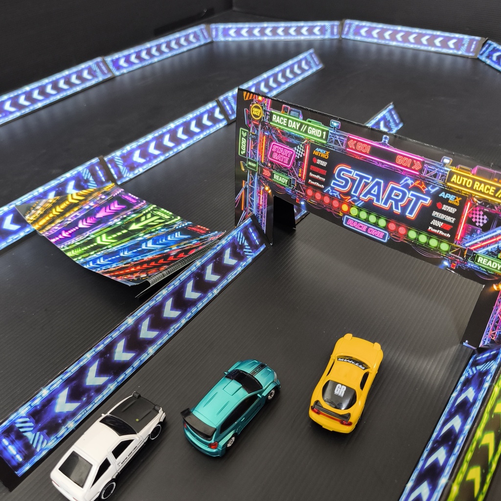 おうちレーシング　銀河コースキット（1:64ラジコン用の簡易コースキット）