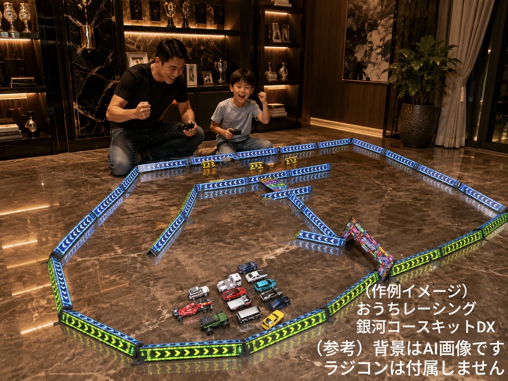 おうちレーシング　銀河コースキットDX（1:64ラジコン用の簡易コースキット）