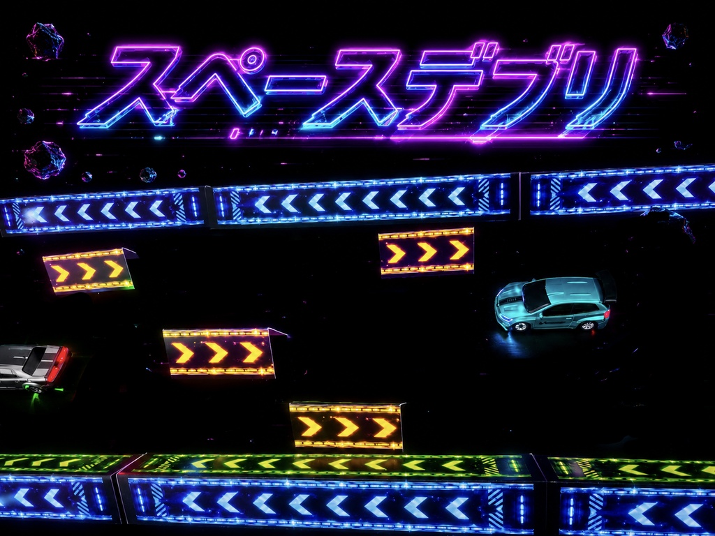 おうちレーシング 銀河コースキットDX(1:64ラジコン用の簡易コースキット)