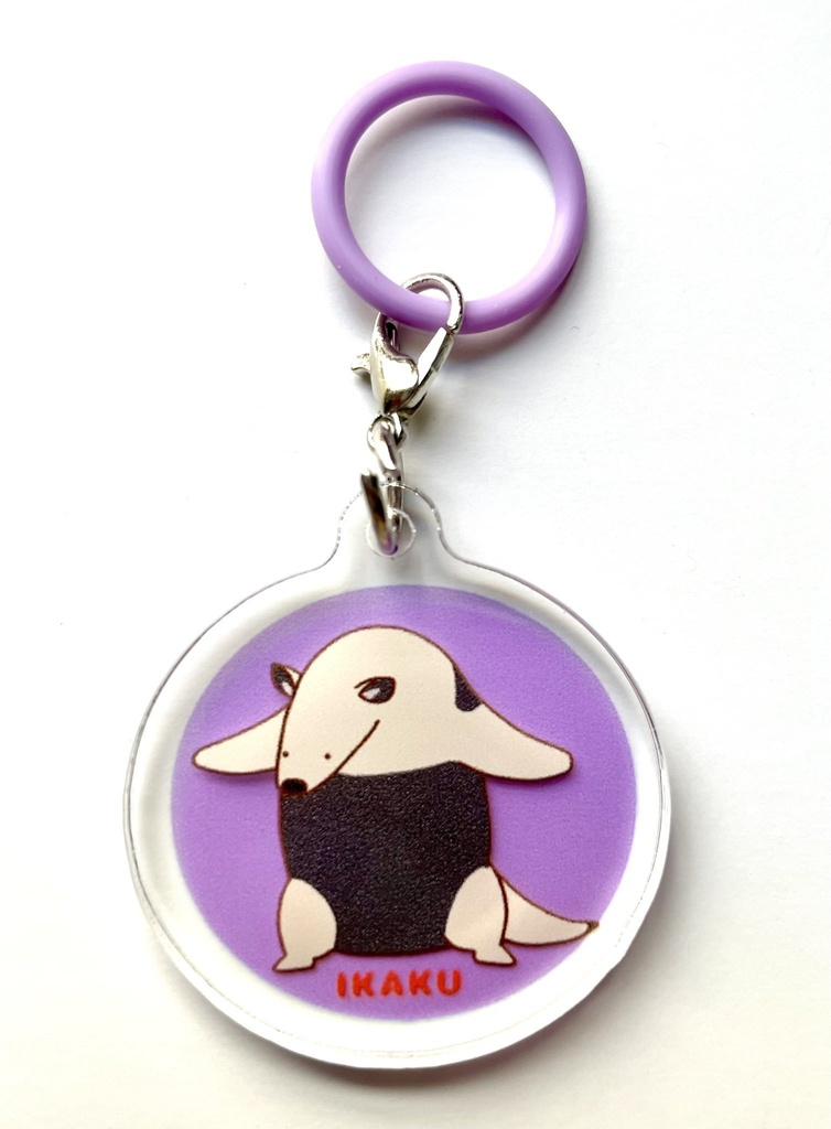 威嚇するミナミコアリクイのアンブレラマーカー