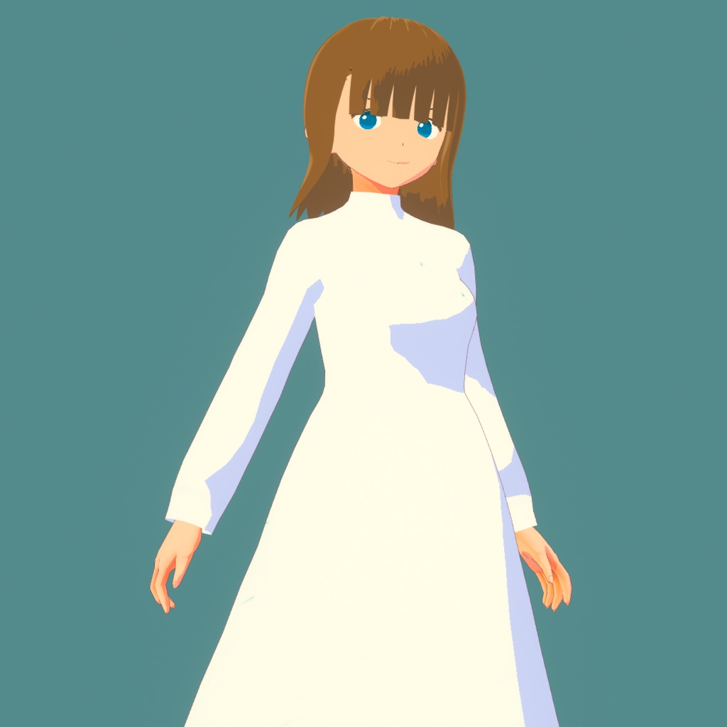 【VRoid Studio改変用アバター】Hemisphyr(セルルック・キャラクター)