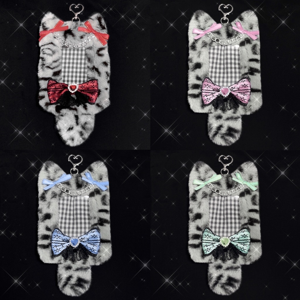 トレカホルダー 【ヒョウ柄 ネコミミver.】