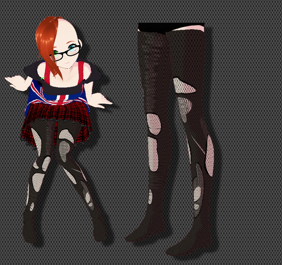 VRoid Shredded Pantyhose