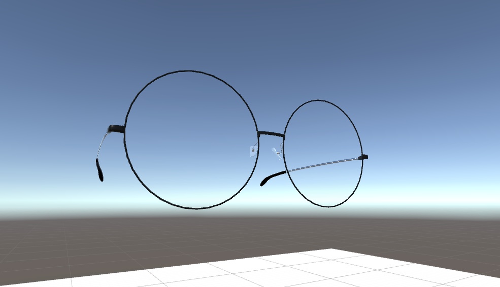 VRChat向け 丸メガネ
