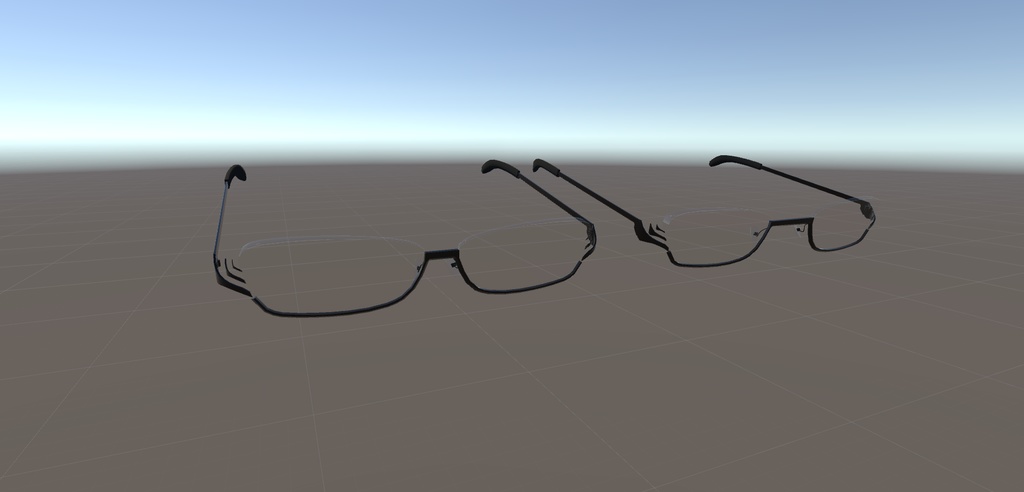 VRChat向け メガネ【Slim Wing】