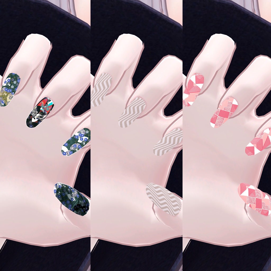 【九尾の傍観者対応】ネイルチップ