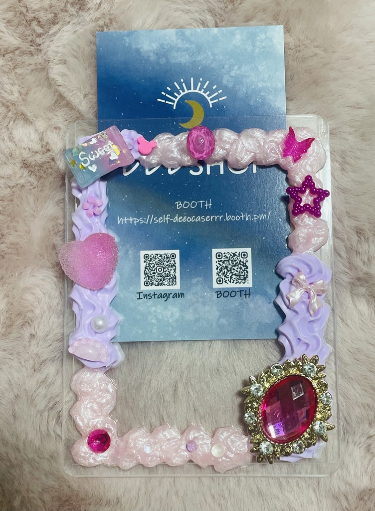 【ダイヤビジュー2色カラー縦向き】 B8サイズ硬質ケース