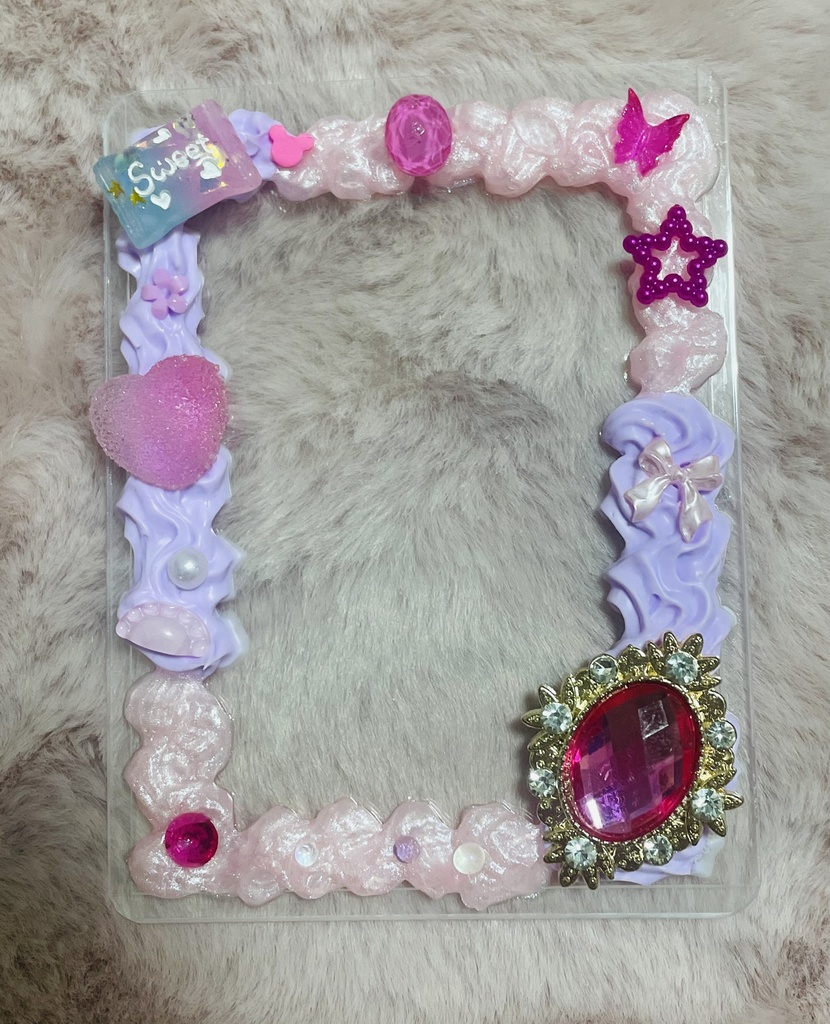 【ダイヤビジュー2色カラー縦向き】 B8サイズ硬質ケース