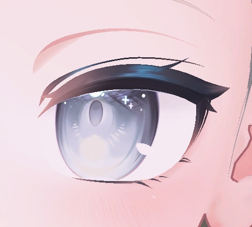 しなのちゃんのまつ毛をメリノちゃんっぽくするやつ
