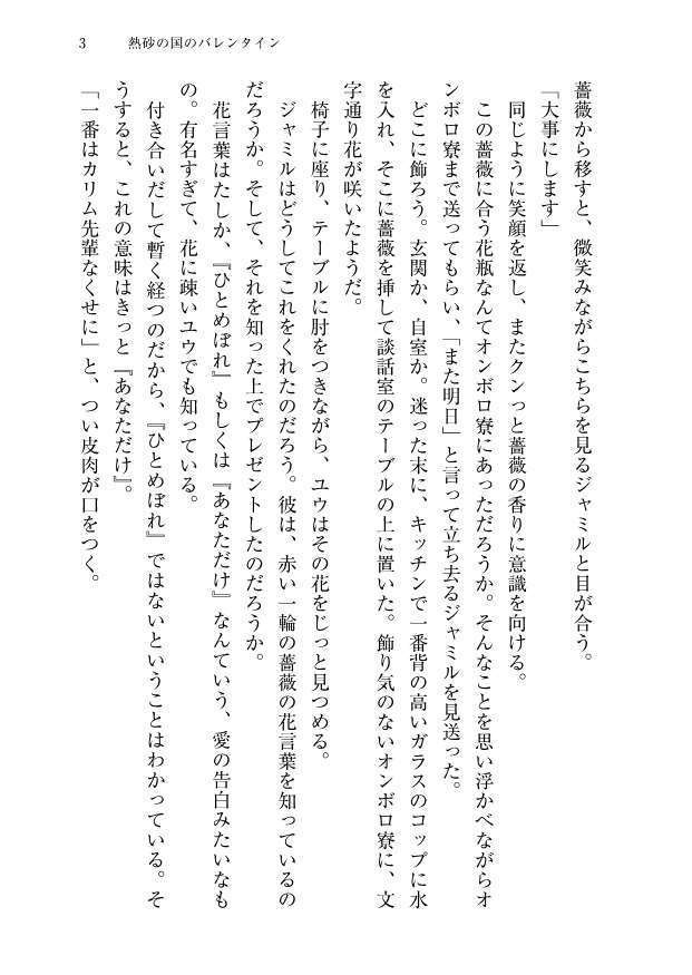 【ジャミ監♀】熱砂の国のバレンタイン