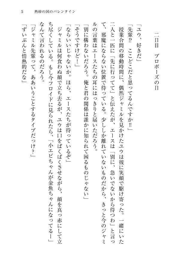 【ジャミ監♀】熱砂の国のバレンタイン