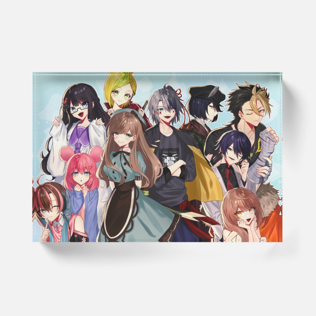 配信1周年ゴリラ組アクリルブロック