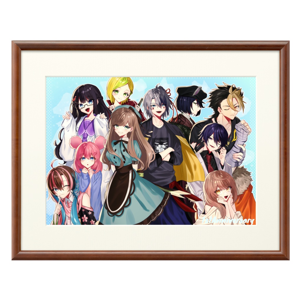  公開中 配信1周年ゴリラ組複製画