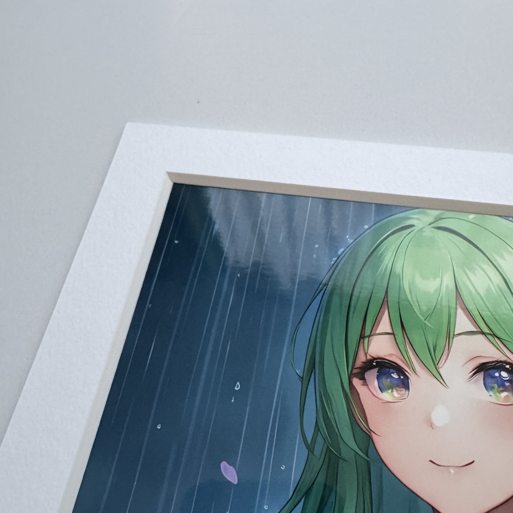 紅紫の妖精|額装イラスト・幻想アート(AI作品)