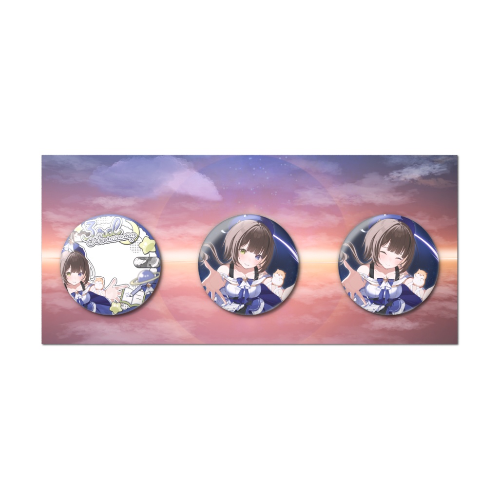 【5/25まで】3周年 缶バッジセット