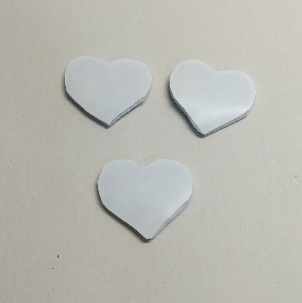 ブルーのハート【刺繍シール】