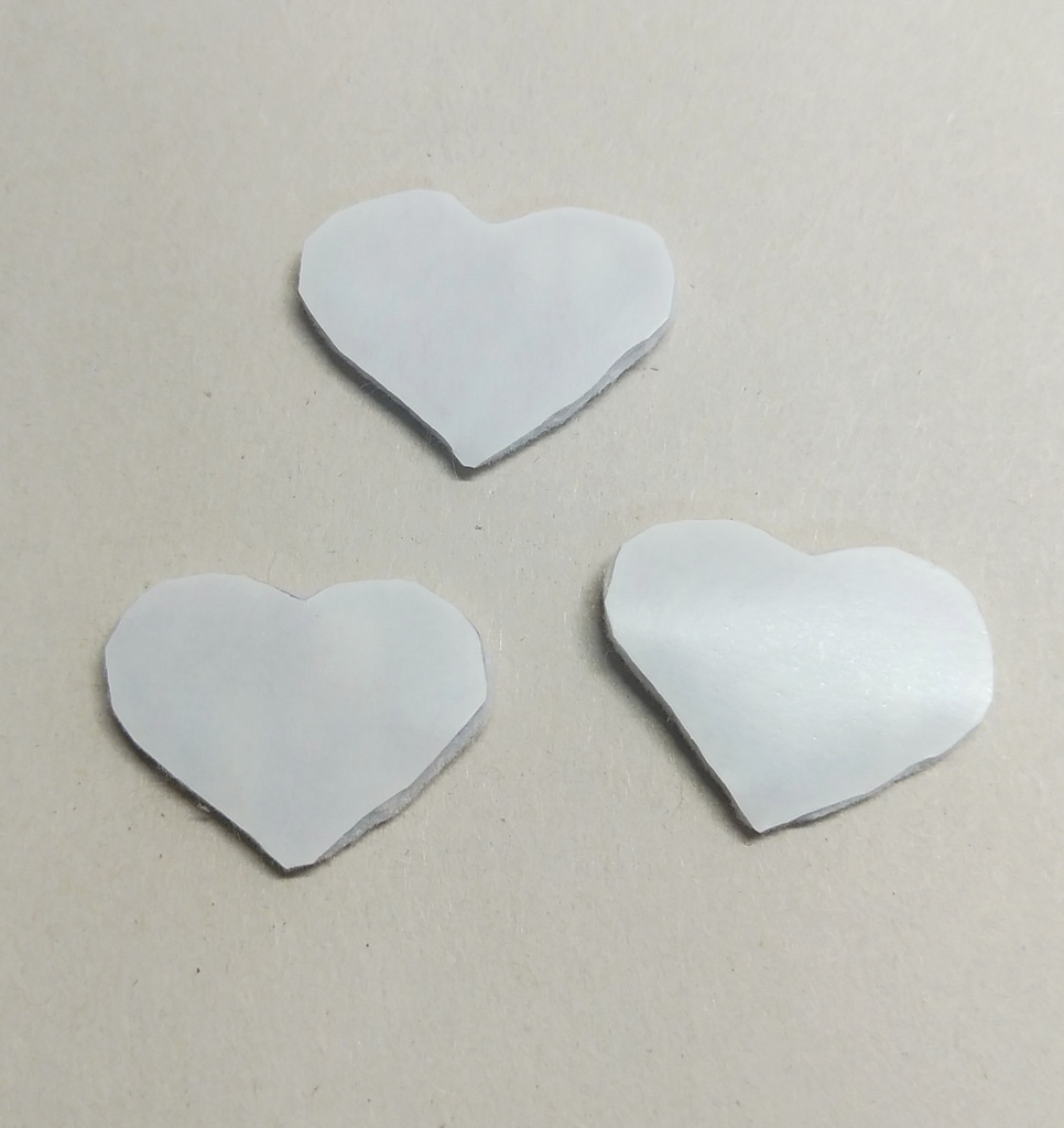 パープルのハート【刺繍シール】