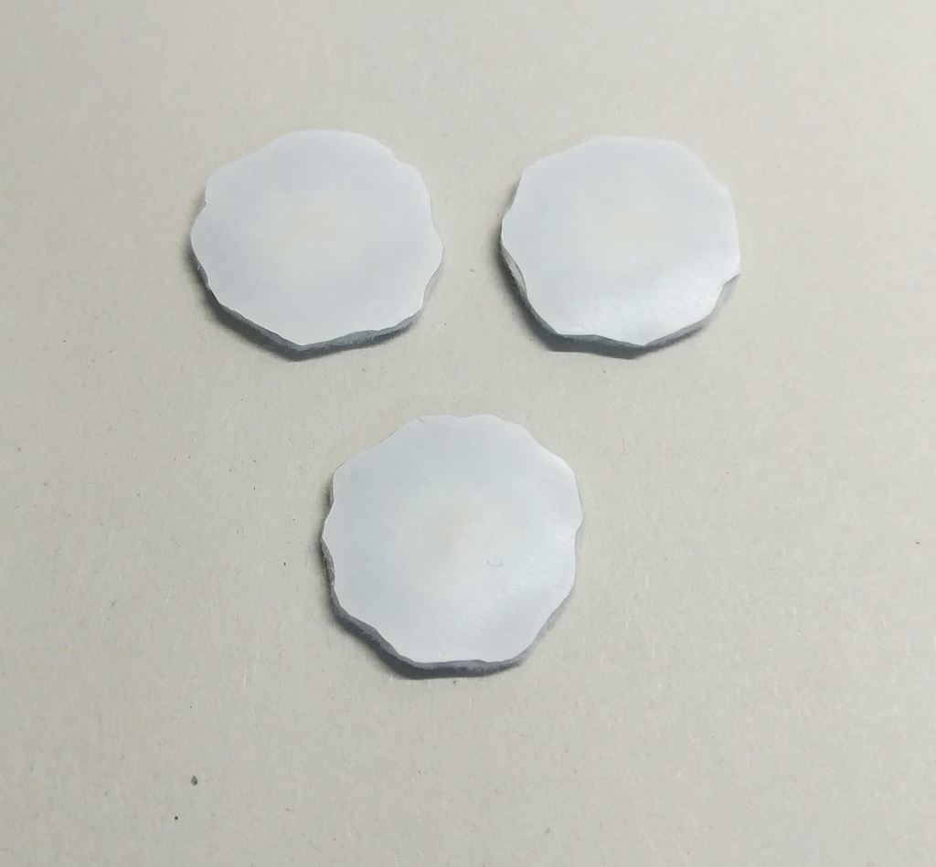 青いのお花【刺繍シール】