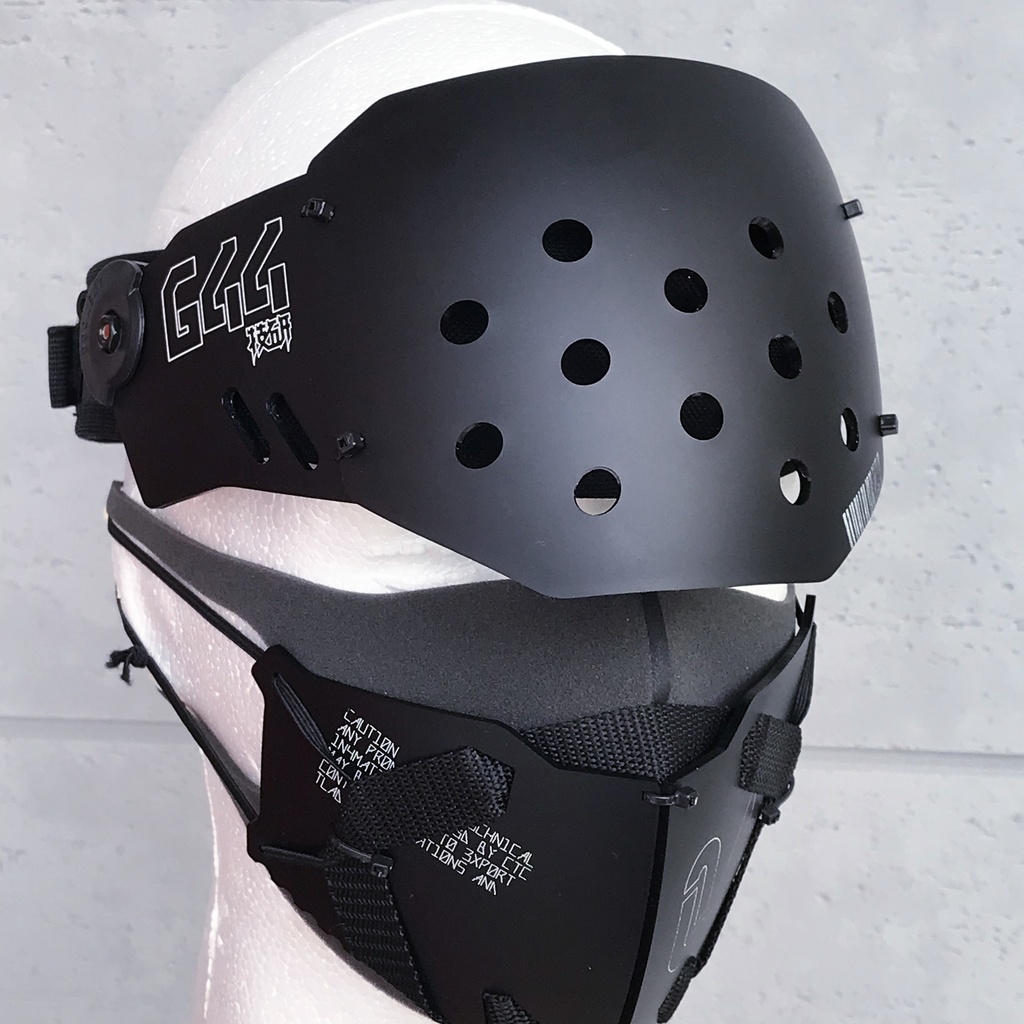 フェイスシールドユニット(ハーフ/マットブラック)