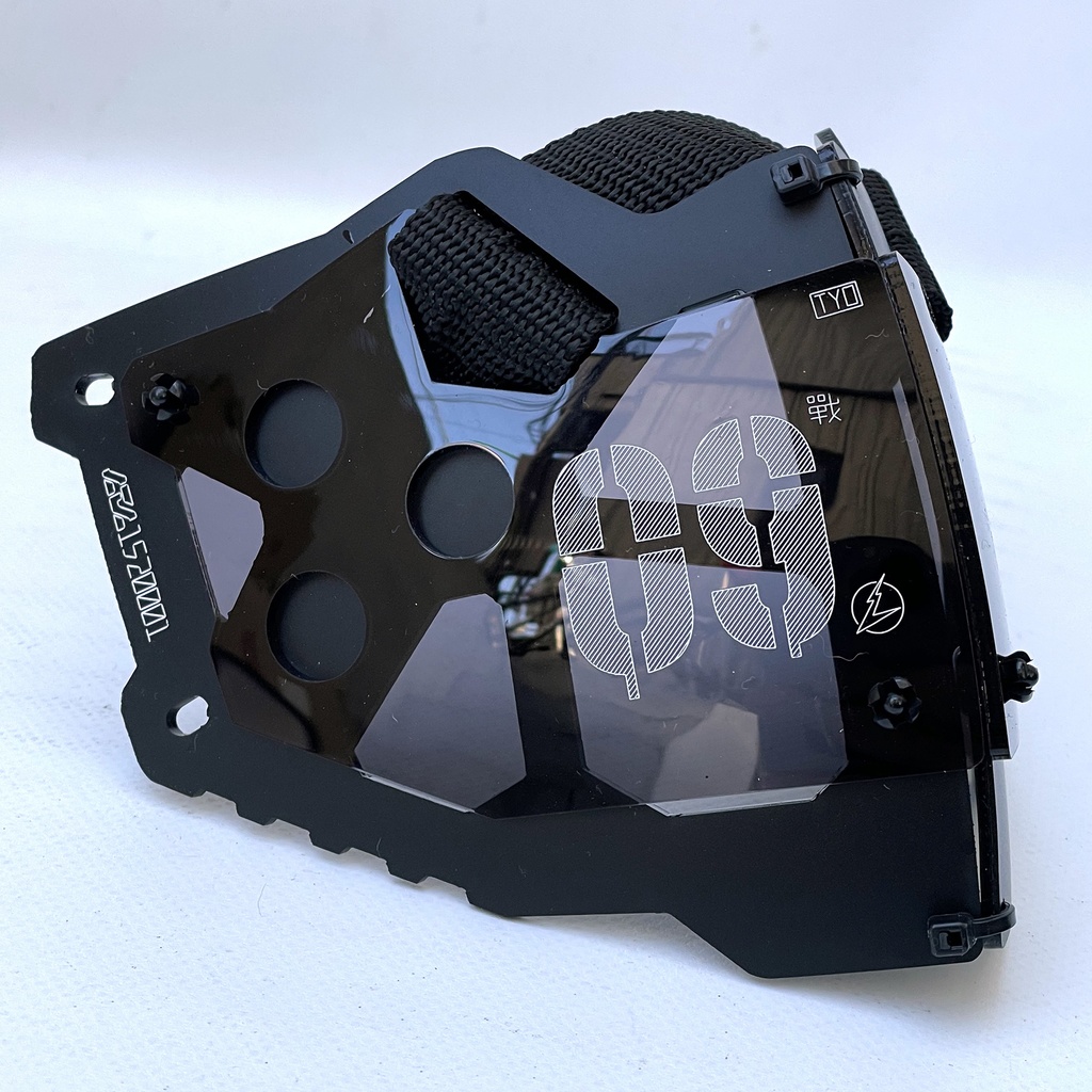 装甲マスクユニットmk9  "smoke black"