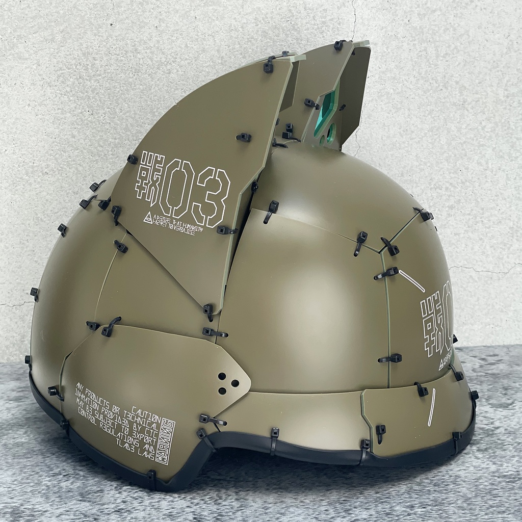 ネコミミ搭載式ヘルメット