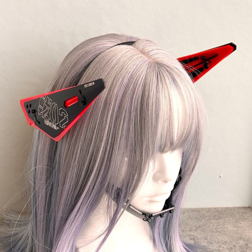 中央町戦術工芸カチューシャ式装甲バインダーユニット　white on black カチューシャ式装甲バインダーユニット - 中央町戦術工芸 - BOOTH