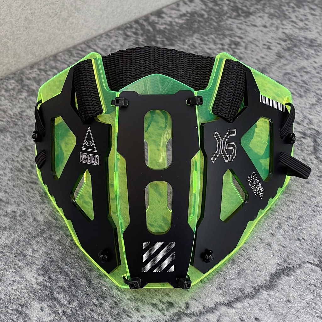 装甲マスクユニットmk16 green x black