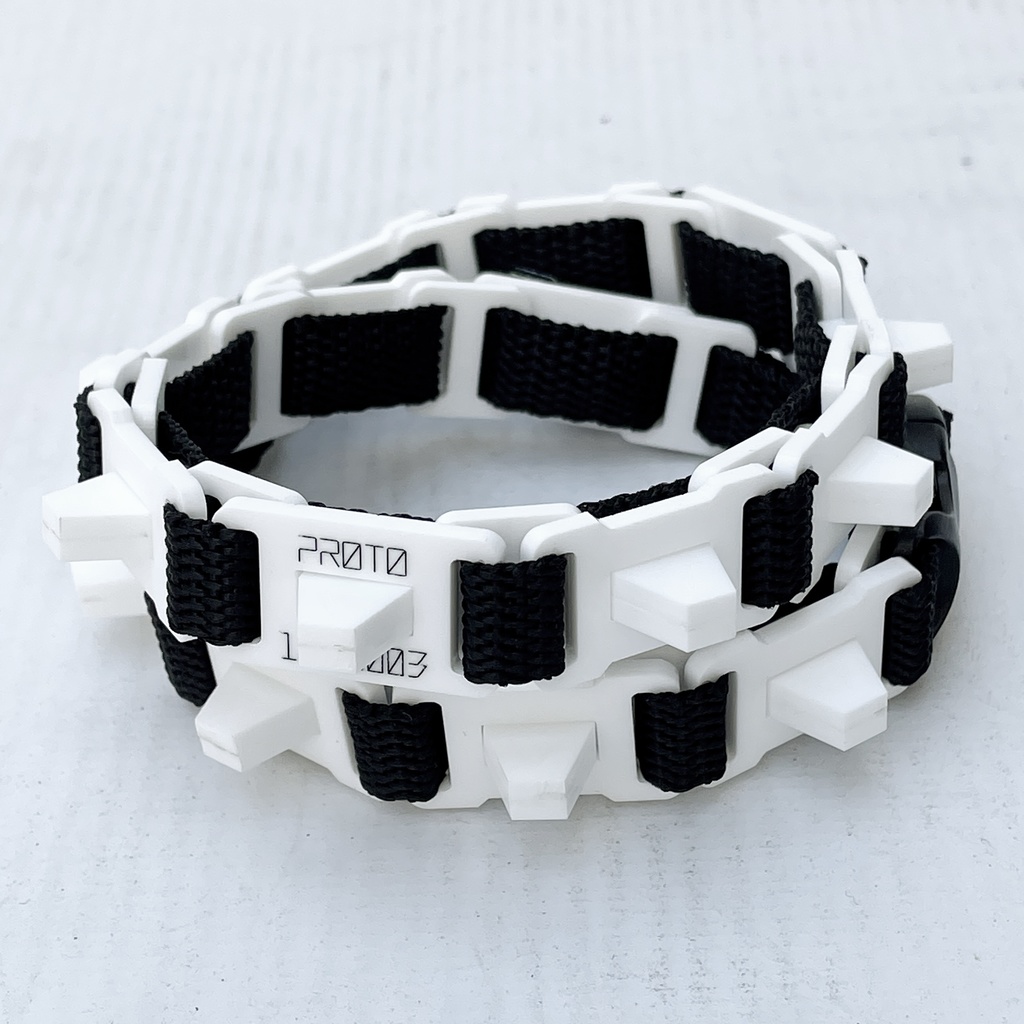 チェーンベルト式二重リストバンドユニット