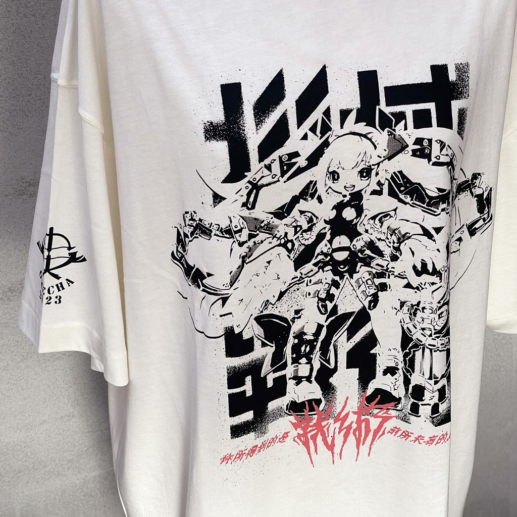 藤岡建機×中央町戦術工芸コラボTシャツ