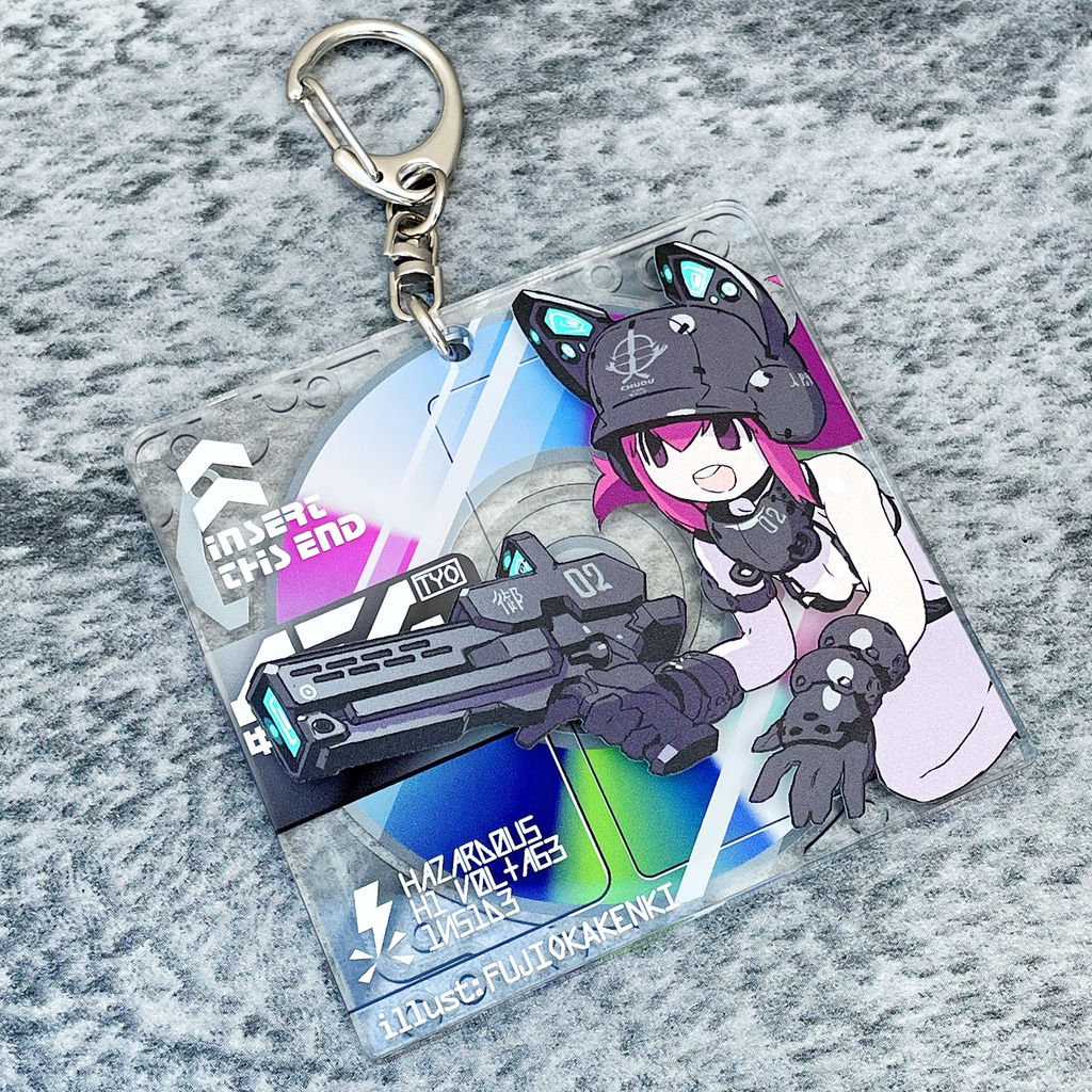 MD-unitアクリルキーホルダー 藤岡建機model