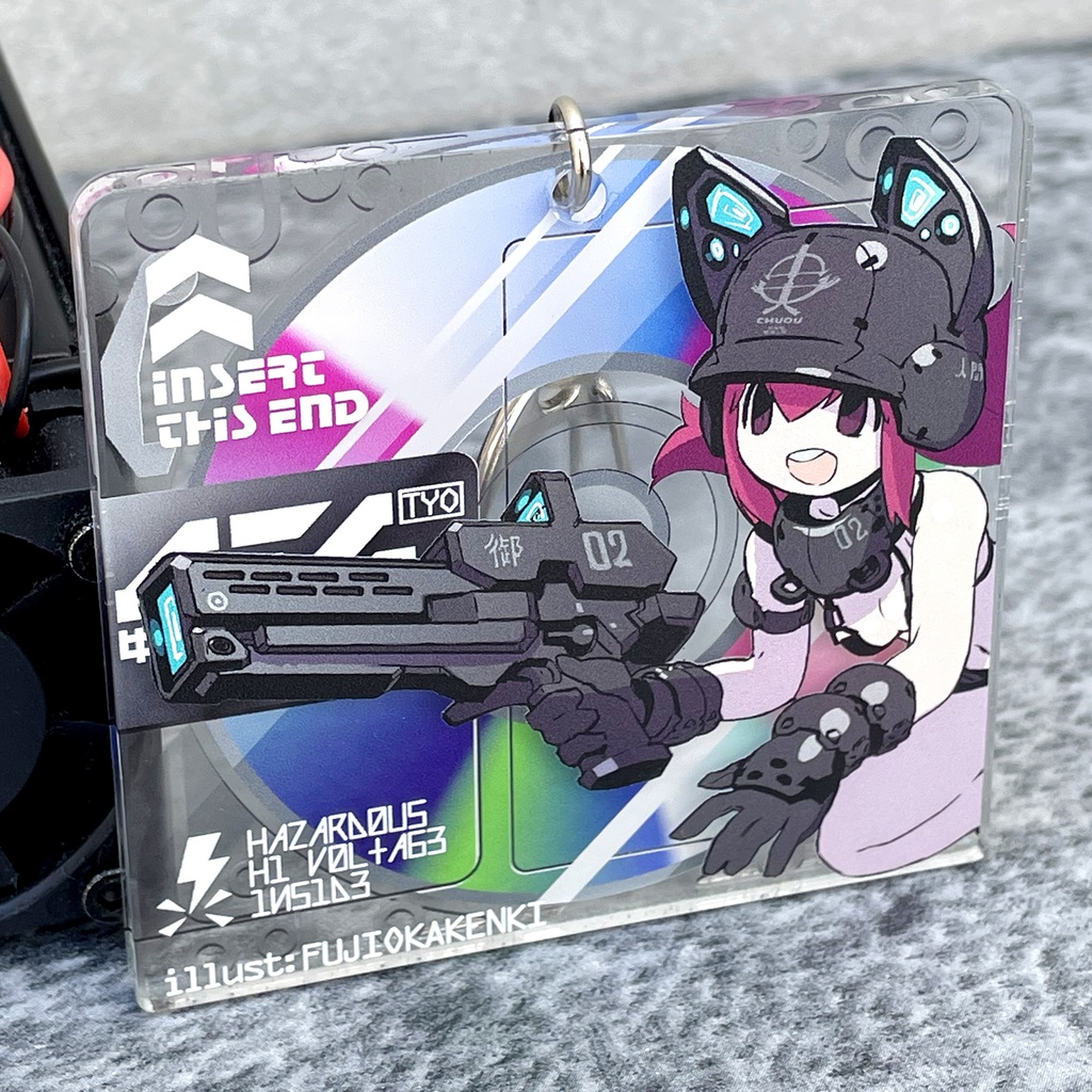 MD-unitアクリルキーホルダー 藤岡建機model