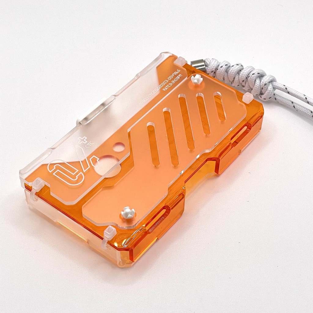 装甲カードコンテナユニットmk4+[名刺サイズ]【EC限定】clear x orange