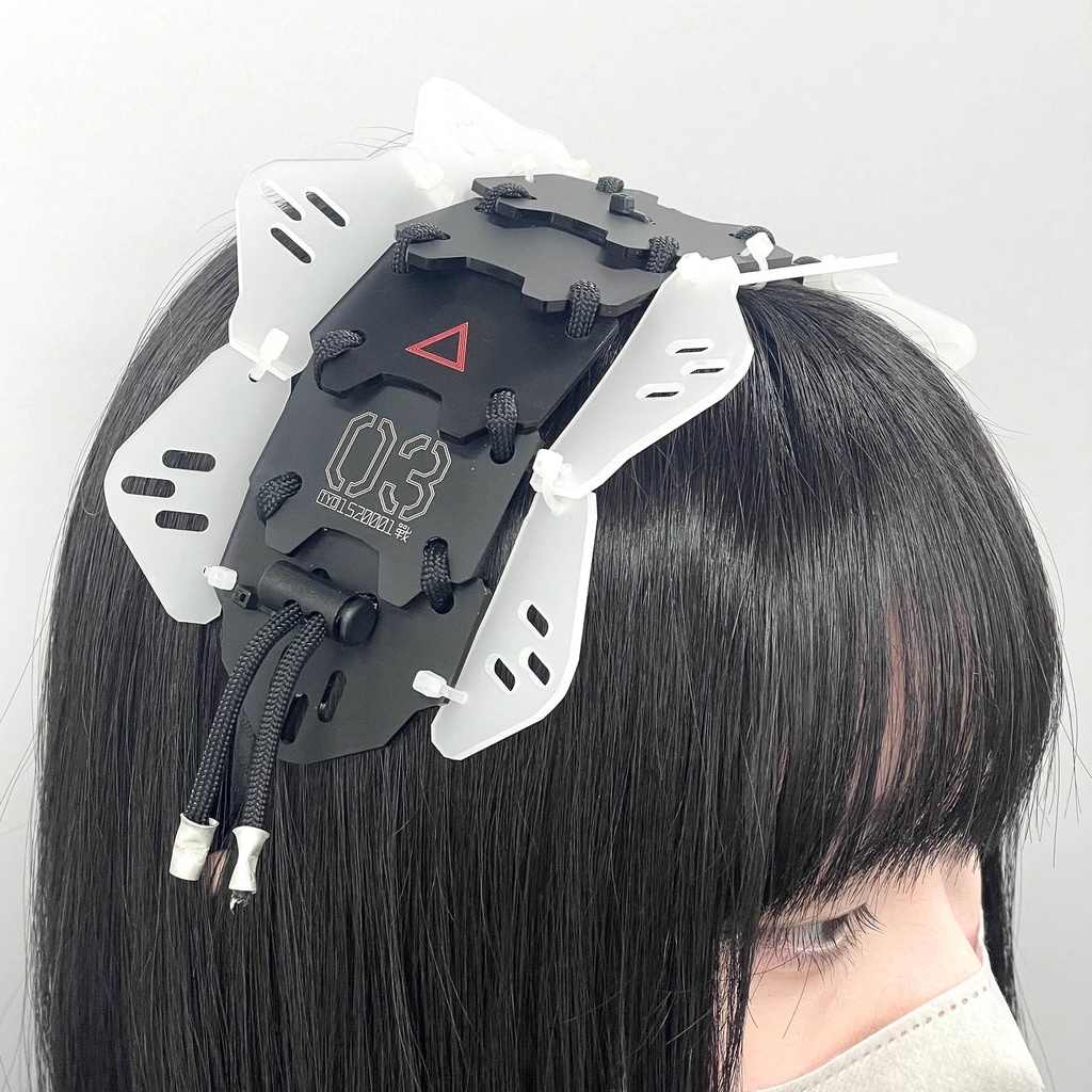装甲ヘッドドレスユニット03【EC限定】matte black + matte mist
