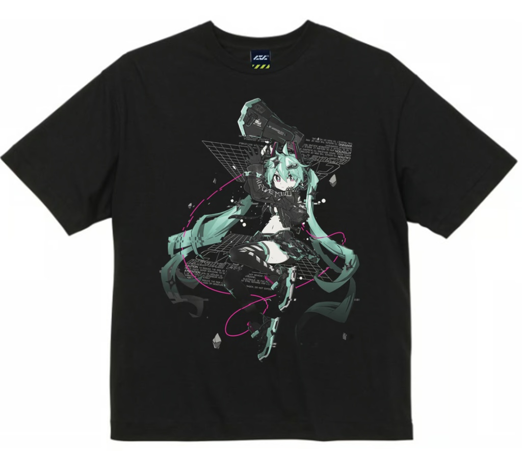 初音ミク×中央町戦術工芸コラボTシャツ