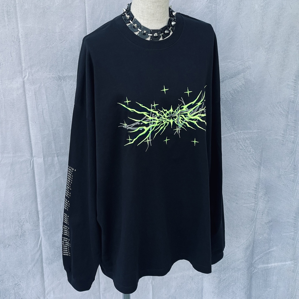 "生産性"刺繍ロングスリーブTシャツ 山内鉄コラボmodel