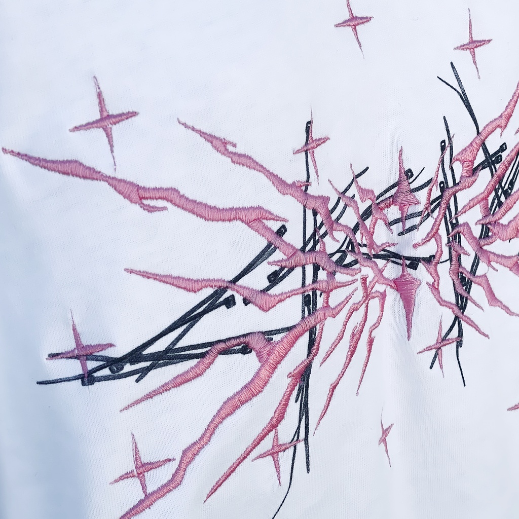 "生産性"刺繍ロングスリーブTシャツ 山内鉄コラボmodel