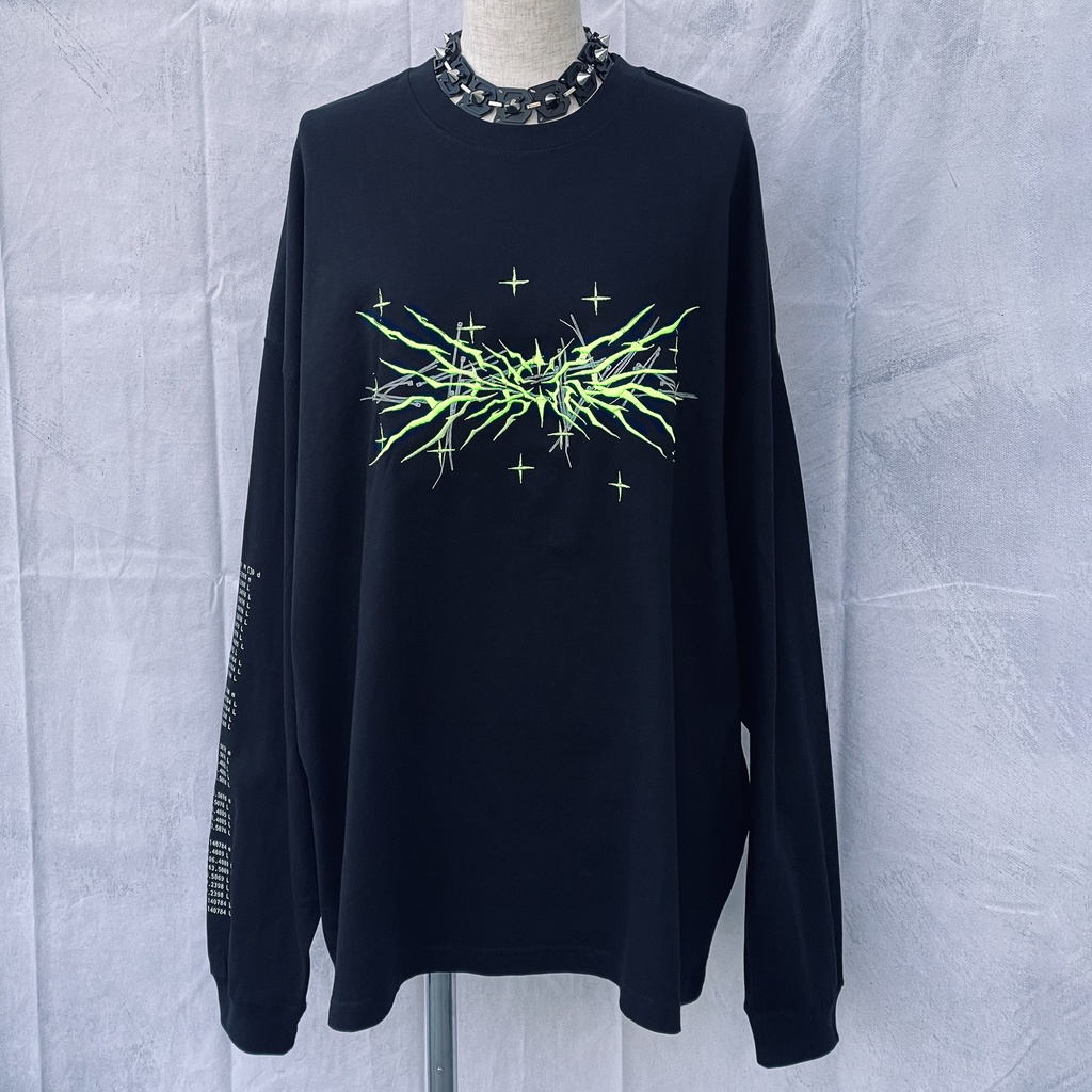 "生産性"刺繍ロングスリーブTシャツ 山内鉄コラボmodel