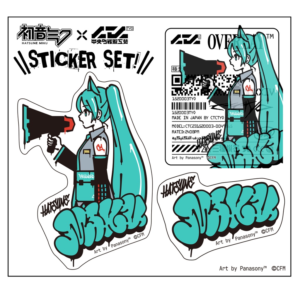 ピアプロキャラクターズ ステッカー panasony ver.