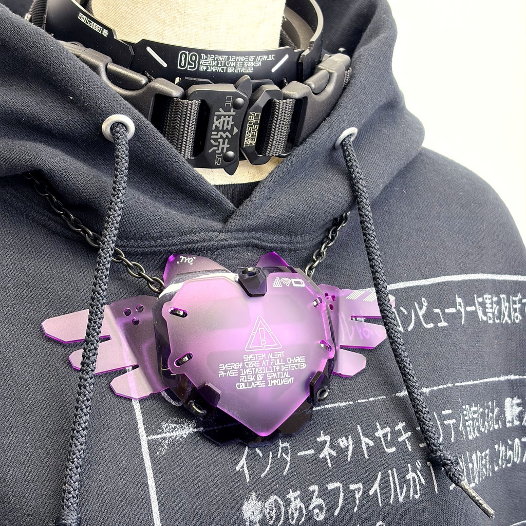 ウイングハートペンダント【えいりな刃物コラボ】