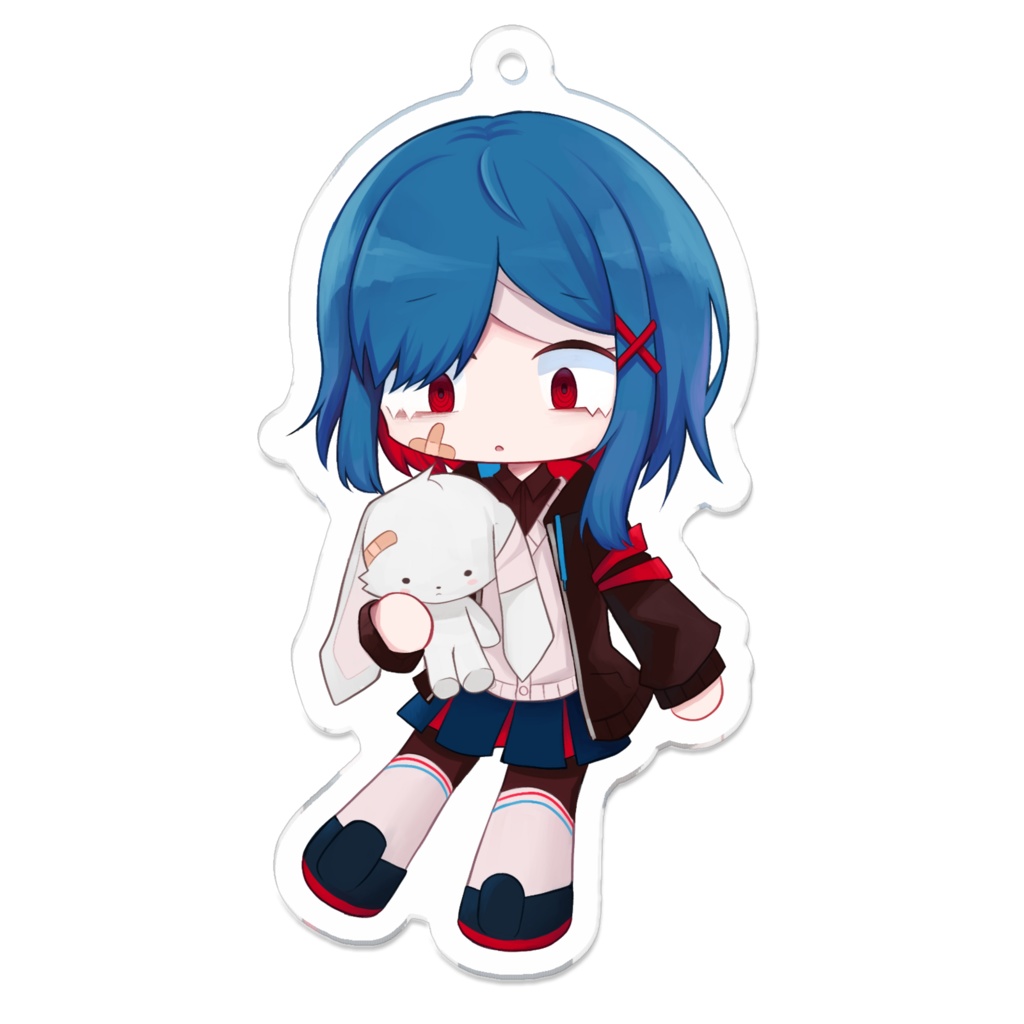 Blueアクリルキーホルダー
