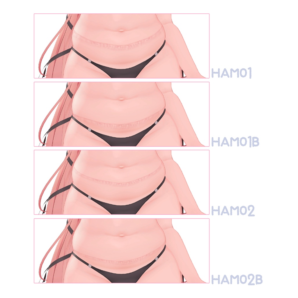 【イチゴ】パンツ・くつしたくいこみあとTexture【ボディテクスチャ】