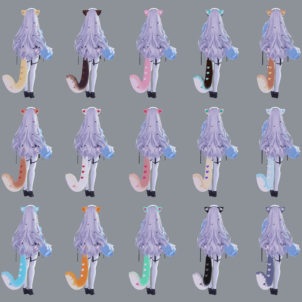 【無料あり!】ケモミミしっぽテクスチャ『スウィーツハート』【瑞希専用】