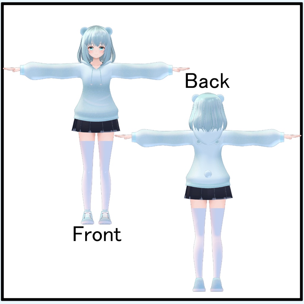 【オリジナル3Dモデル】ポーラ-Pora-