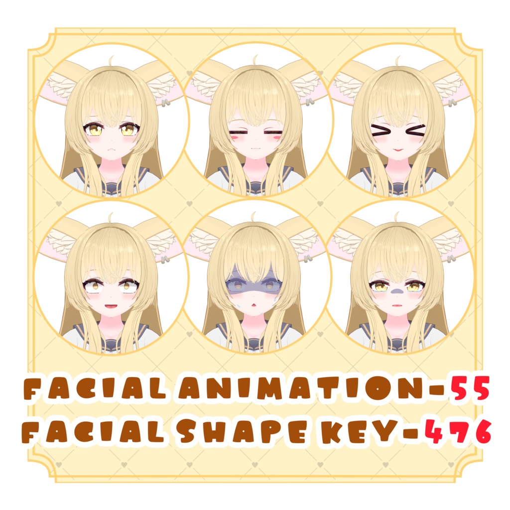 【オリジナル3Dモデル】ミーナ-Mina-